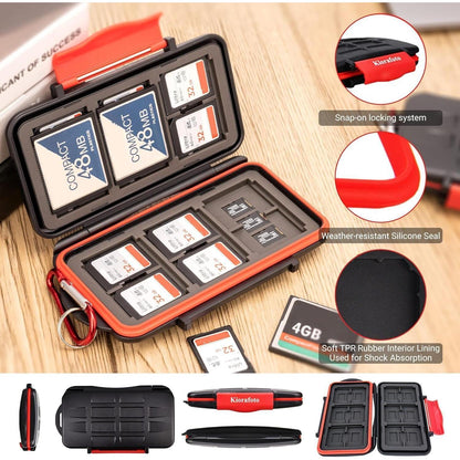 SD Karten Aufbewahrung Hülle für 36 Speicherkarten mit