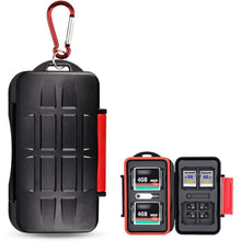 Kiorafoto SD Karten Aufbewahrung Wasserdicht mit Karabiner