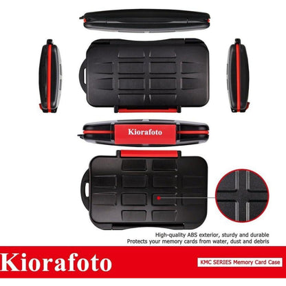 Kiorafoto SD Karten Aufbewahrung Wasserdicht mit Karabiner
