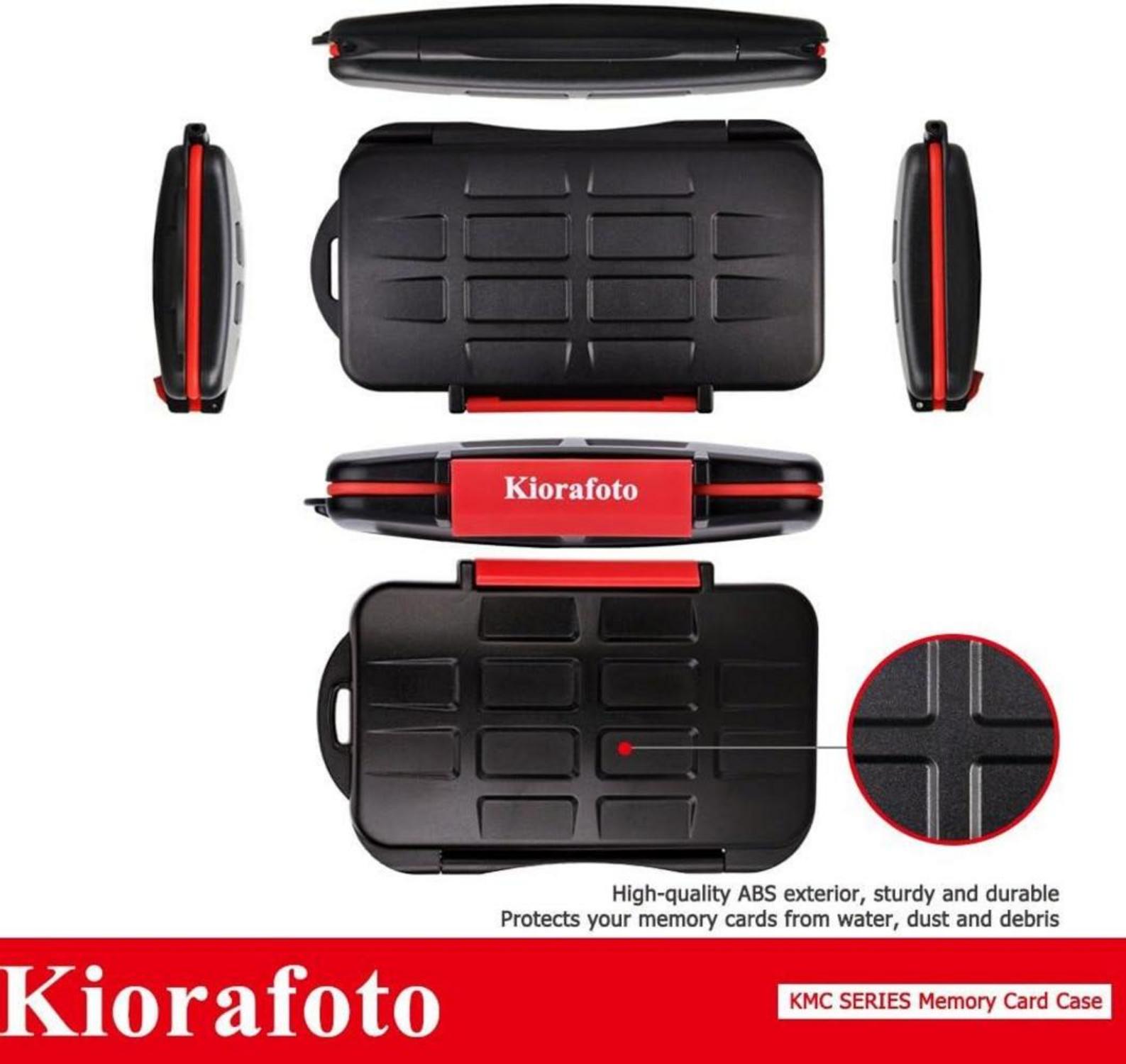 Kiorafoto SD Karten Aufbewahrung Case 28 Slots CF SD Micro Wasserdicht Anti-Verlust