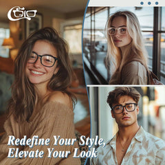 Klarglas Oversized Nerdbrille 80er Jahre Style für Damen und