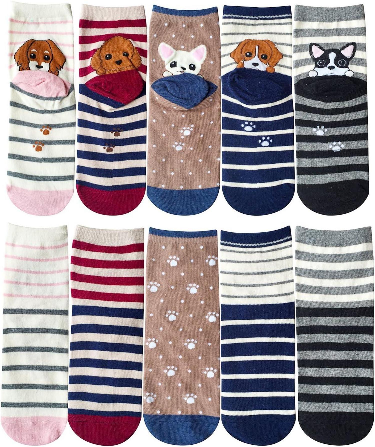 Damen Lustige Bunte Katze Socken Geschenk Tiermotiv