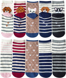 Damen Lustige Bunte Katze Socken Geschenk Tiermotiv
