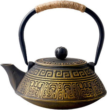 Gusseisen Teekanne Gold Japan 800ml mit Sieb Infuser