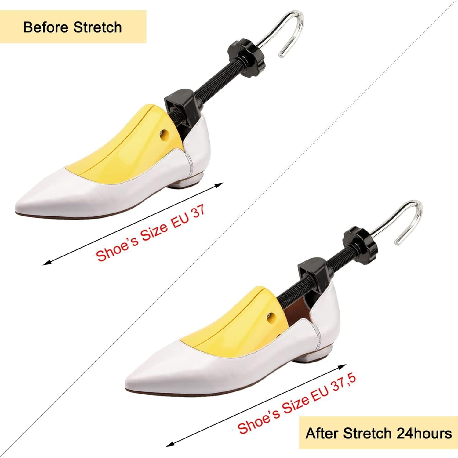 Schuhspanner 2-Wege Kunststoff Metall Schuhdehner Schuhweiter