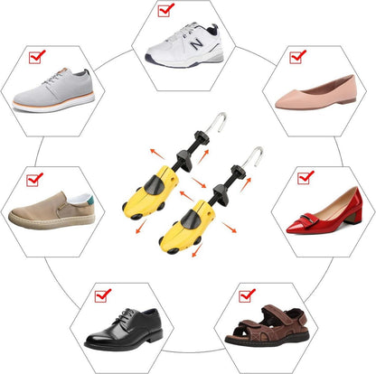 Schuhspanner 2-Wege für Damen Herren Kunststoff & Metall EU 34-37