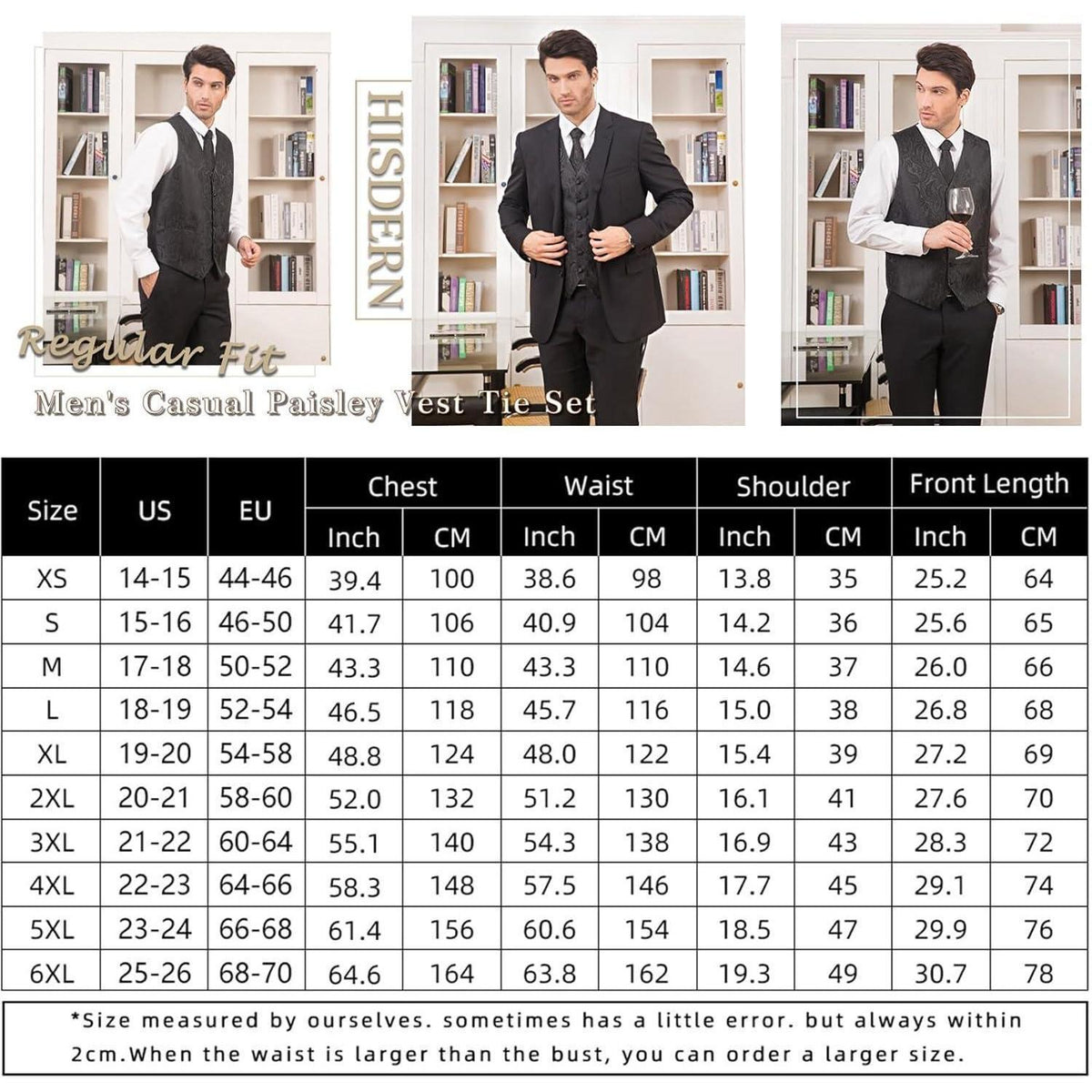 Herren Weste Krawatte Einstecktuch Set Jacquard Seide Grün