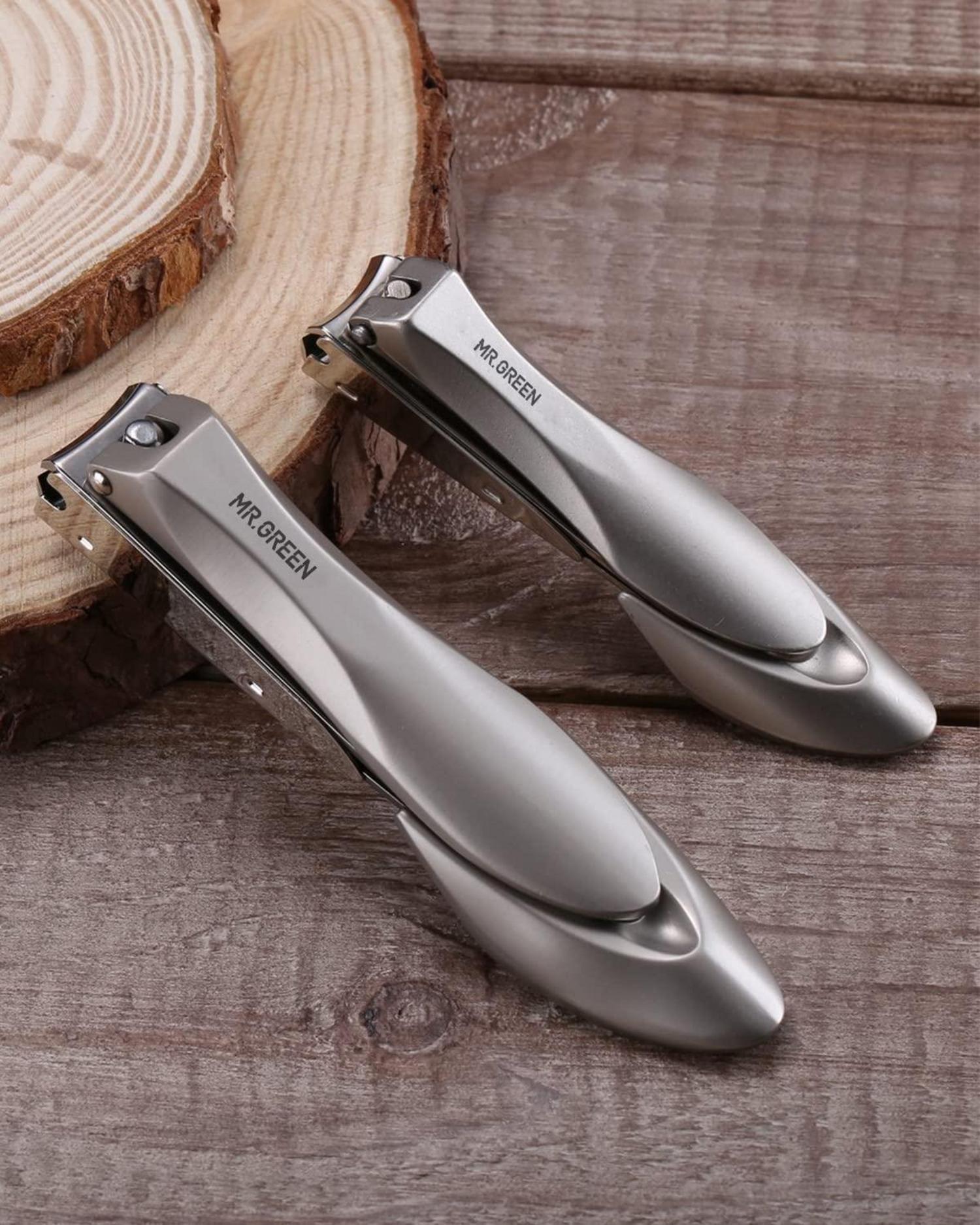 Nagelknipser Set Anti-Splash Catcher Edelstahl scharf langlebig