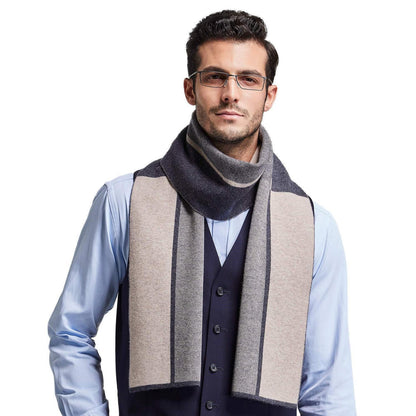 Herren Schal aus 100% australischer Merinowolle, warm & weich