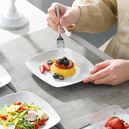 Porzellan Dessertteller Set 6er Serie Julia 16,7cm graziles