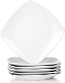 Dessertteller Porzellan Set 6er - Speiseteller 16,7cm Kuchenteller