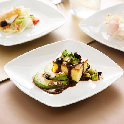 MALACASA Dessertteller Set 6er Porzellan 16,7cm Personen