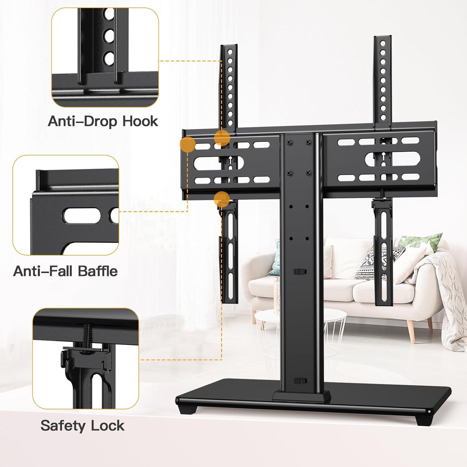 TV Ständer Universal 26-55 Zoll bis 40kg VESA 400x400mm höhenverstellbar stabil