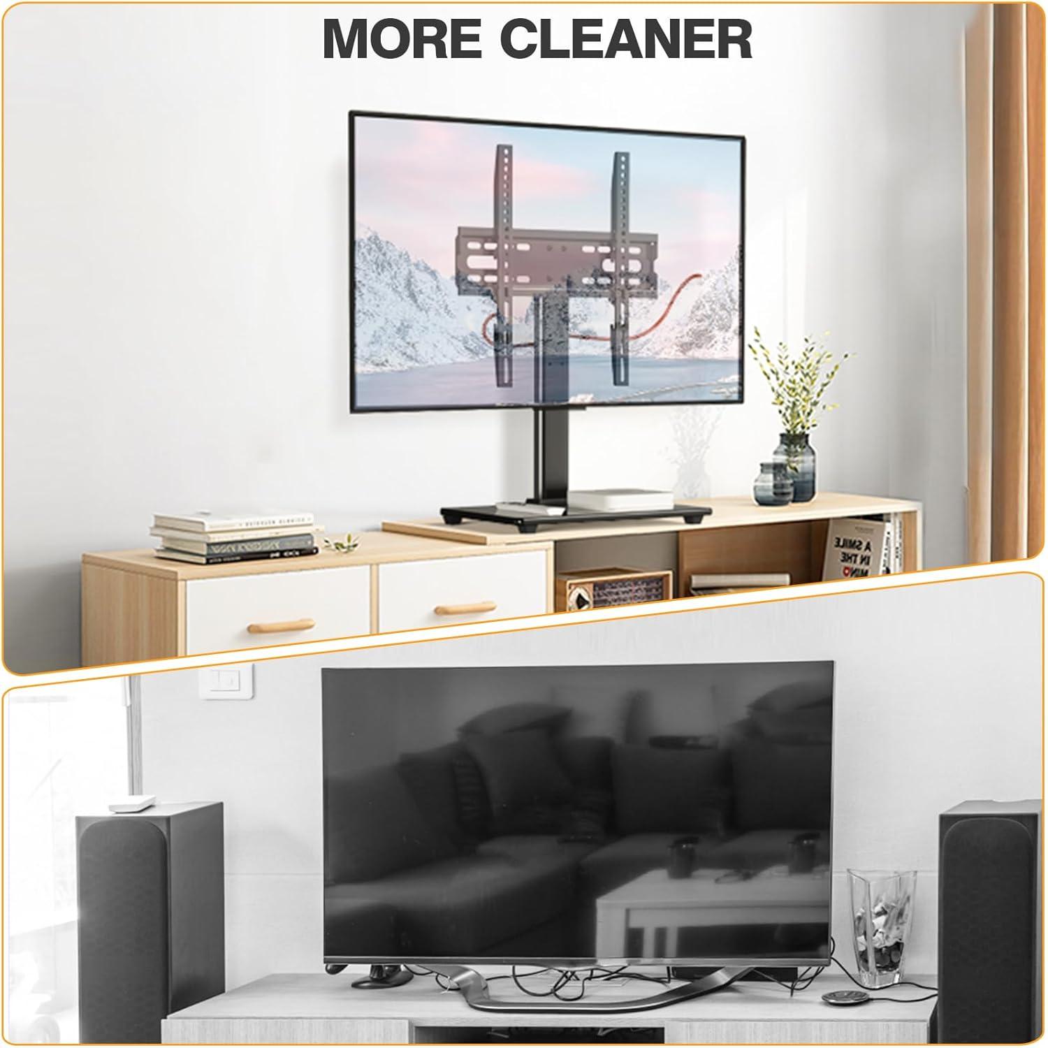 Perlegear TV Ständer 26-55 Zoll OLED LCD Flach Curved 40kg VESA 400x400mm
