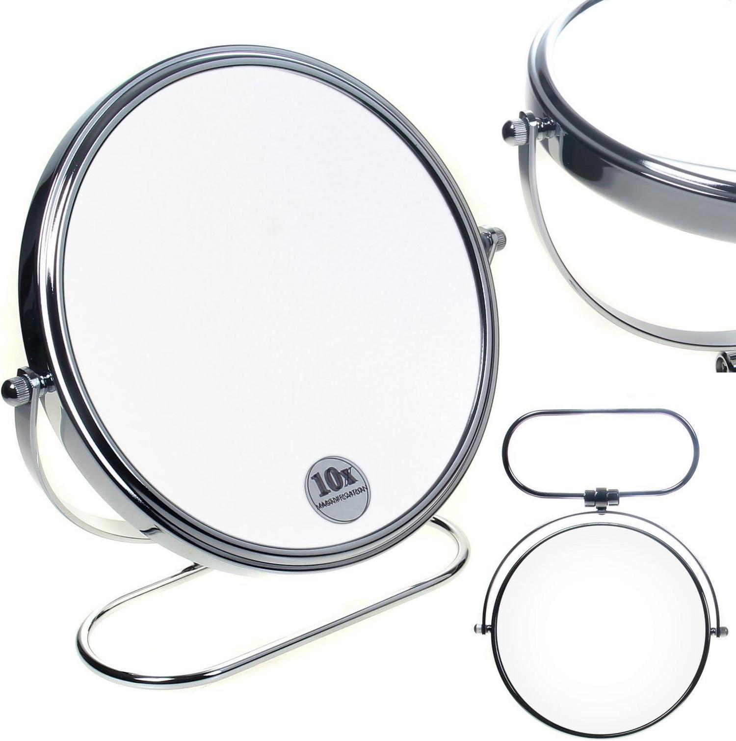 Faltbarer Tischspiegel 10x Vergrößerung 8 inch Standspiegel