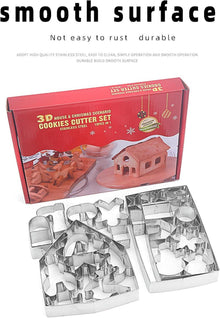 Ausstechformen Weihnachten Lebkuchenhaus 28 Stück Edelstahl
