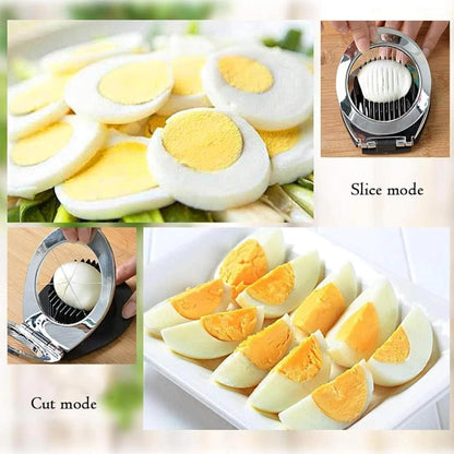 Eierschneider Edelstahl 2-in-1 Metall 304 spülmaschinenfest