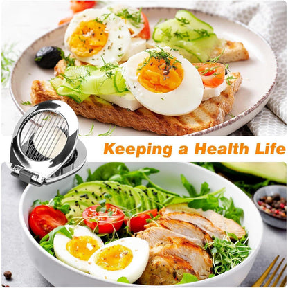 Eierschneider Edelstahl 2-in-1 Metall 304 spülmaschinenfest