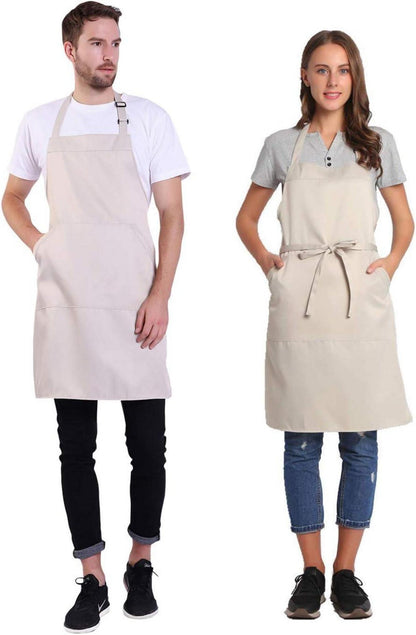 Verstellbare Schürze mit Tasche und Extra langen Bändern 18