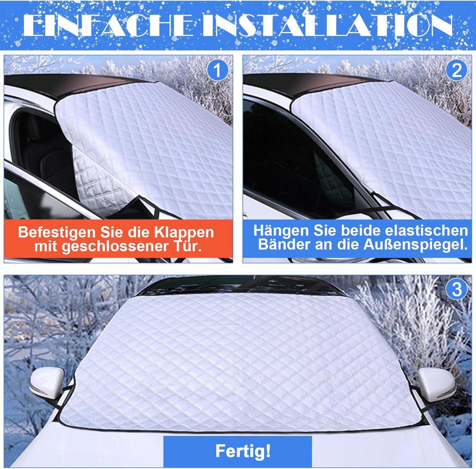 Frontscheibenabdeckung Auto Magnet Windschutzscheibe Schnee Eis Frost