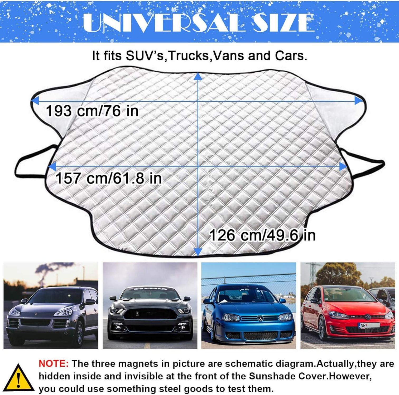 Frontscheibenabdeckung Auto Magnet Windschutzscheibe Schnee Frost