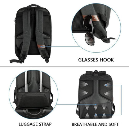 KROSER Laptop Rucksack 17,3 Zoll Wasserabweisend