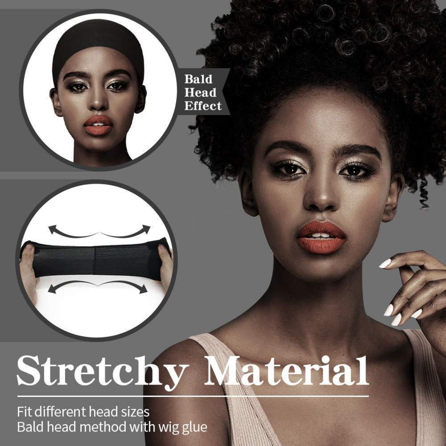 12 Stück Schwarze Haarnetz für Perücken - Wig Cap für Lace Wigs, High Quality Wig Caps for Long Lasting Use