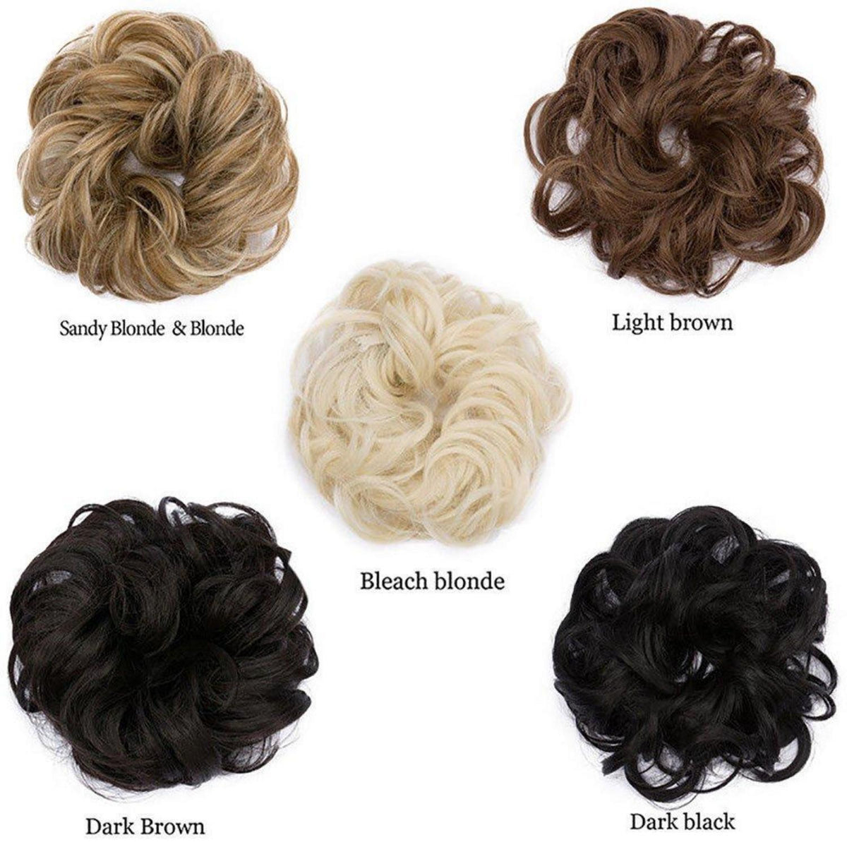 Voluminöses Haarverlängerung Haargummi – Sandblond