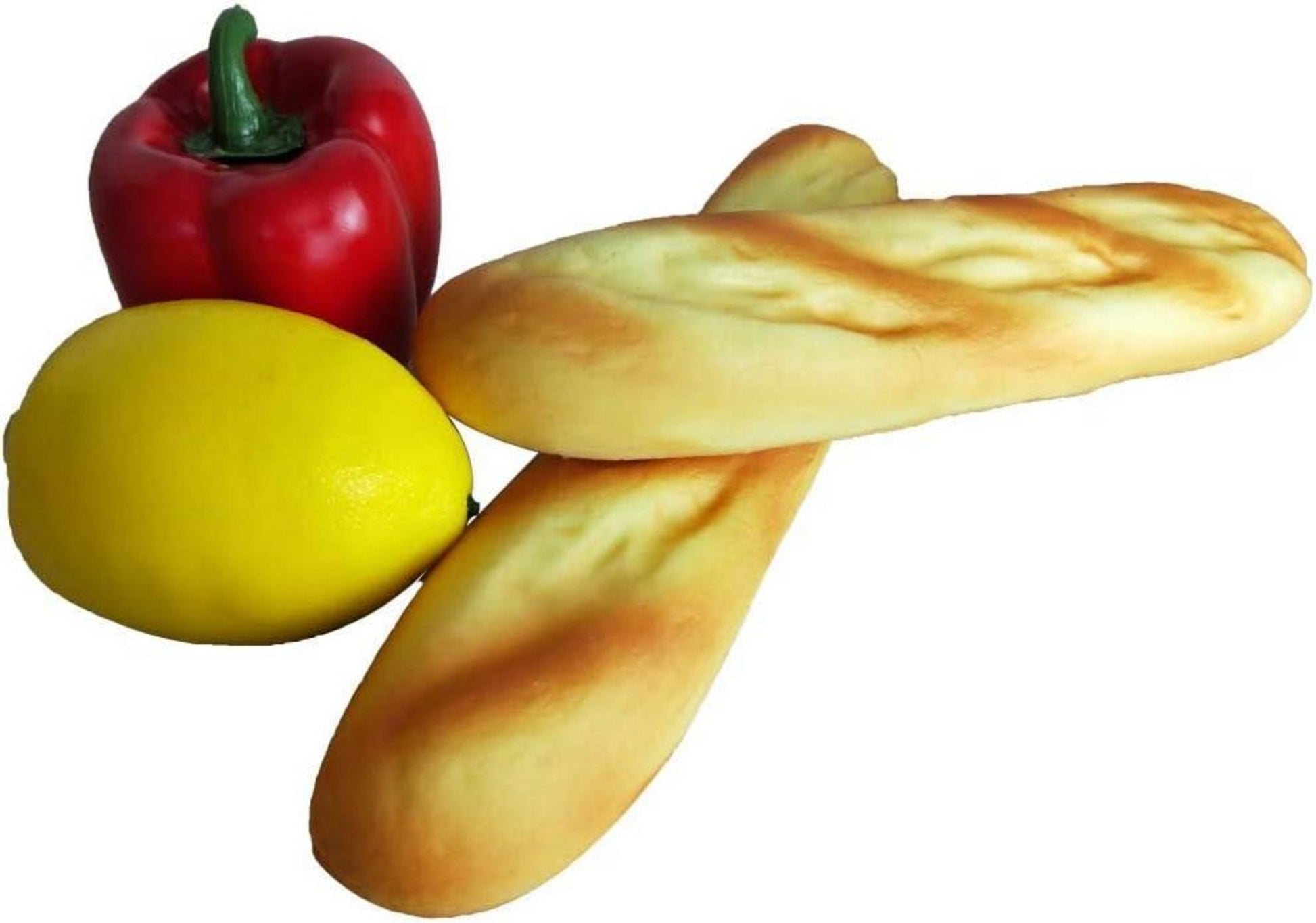 2 Stücke Künstliche Brot Baguettes Pu Material Deko Küche 11 Zoll
