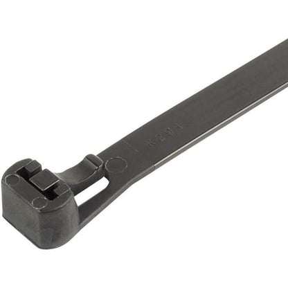 Wiederverschließbare Kabelbinder Schwarz 300mm - 100er Set