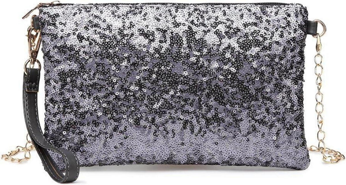 Pailletten Umhängetasche Damen Mini Clutch Party Tasche