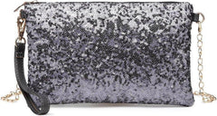 Pailletten Umhängetasche Damen Mini Clutch Party Tasche