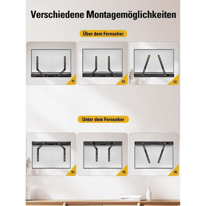 Universal Soundbar Halterung für TV bis 6.8kg, Abnehmbare