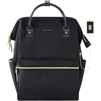 KROSER Laptop Rucksack 15,6 Zoll Wasserdicht Daypack USB