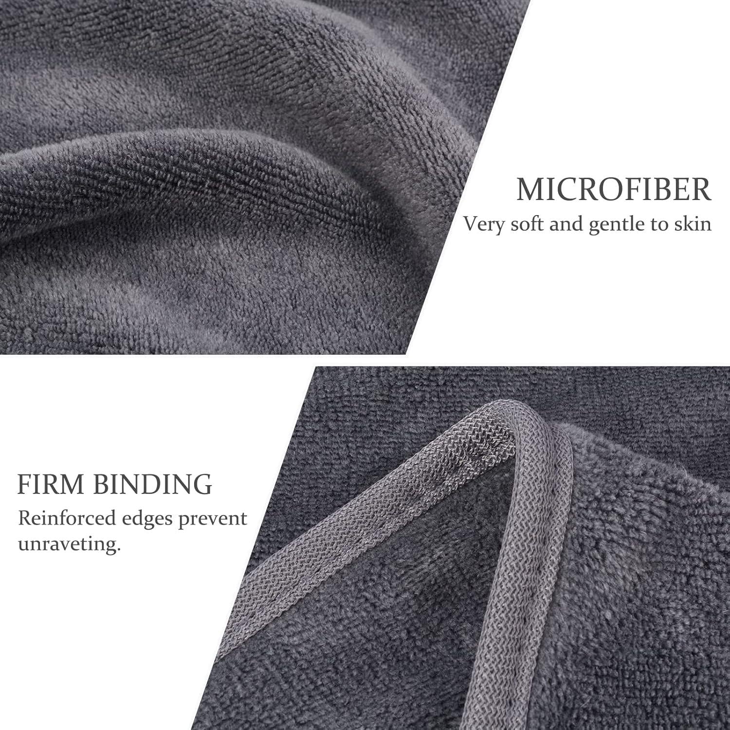 Mikrofaser Abschminktücher waschbar 30x30cm 6er Set Grau