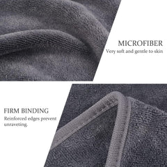 Mikrofaser Abschminktücher waschbar 30x30cm 6er Set Grau