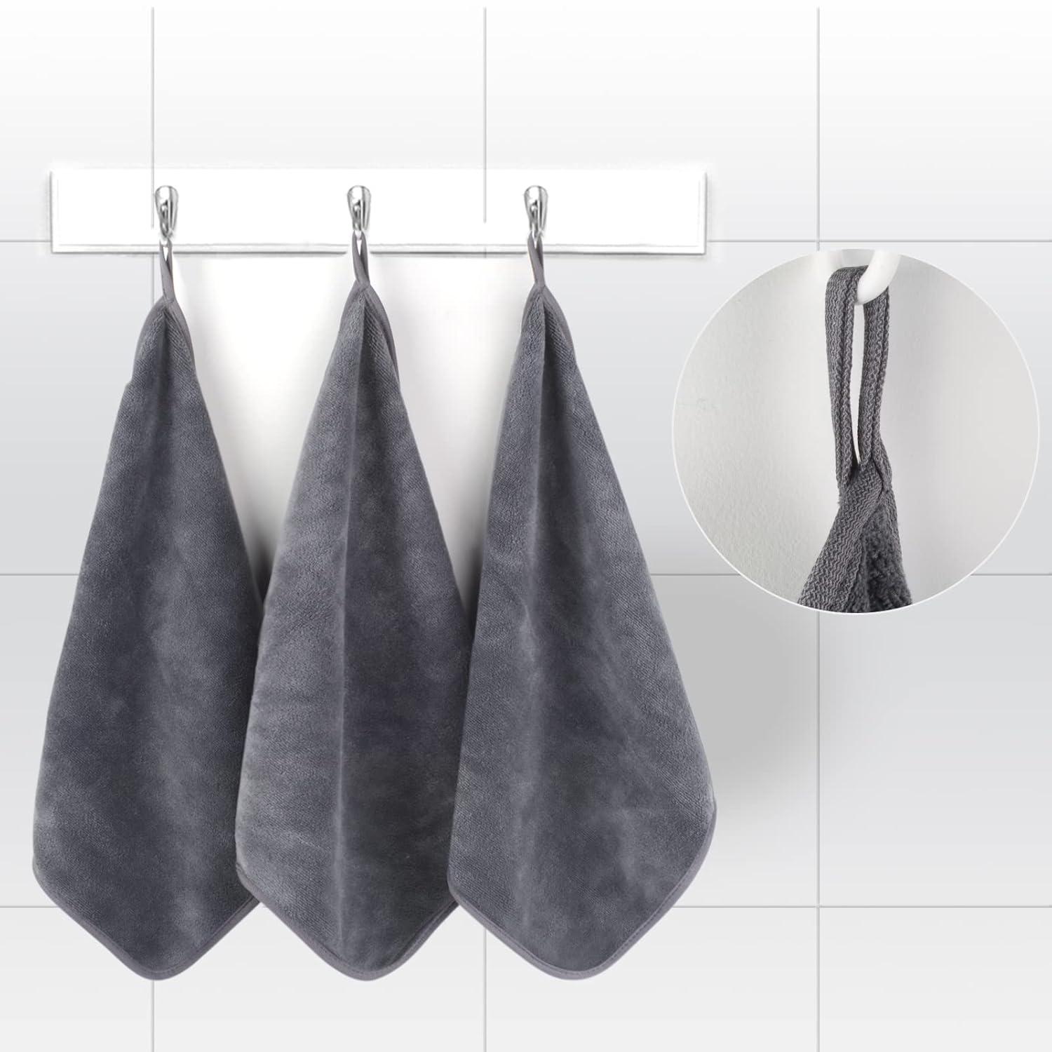 Mikrofaser Abschminktücher waschbar Make-Up Entferner 30x30 cm 6er Grau