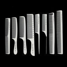 Professioneller weißer Friseur Carbon Kamm Set für