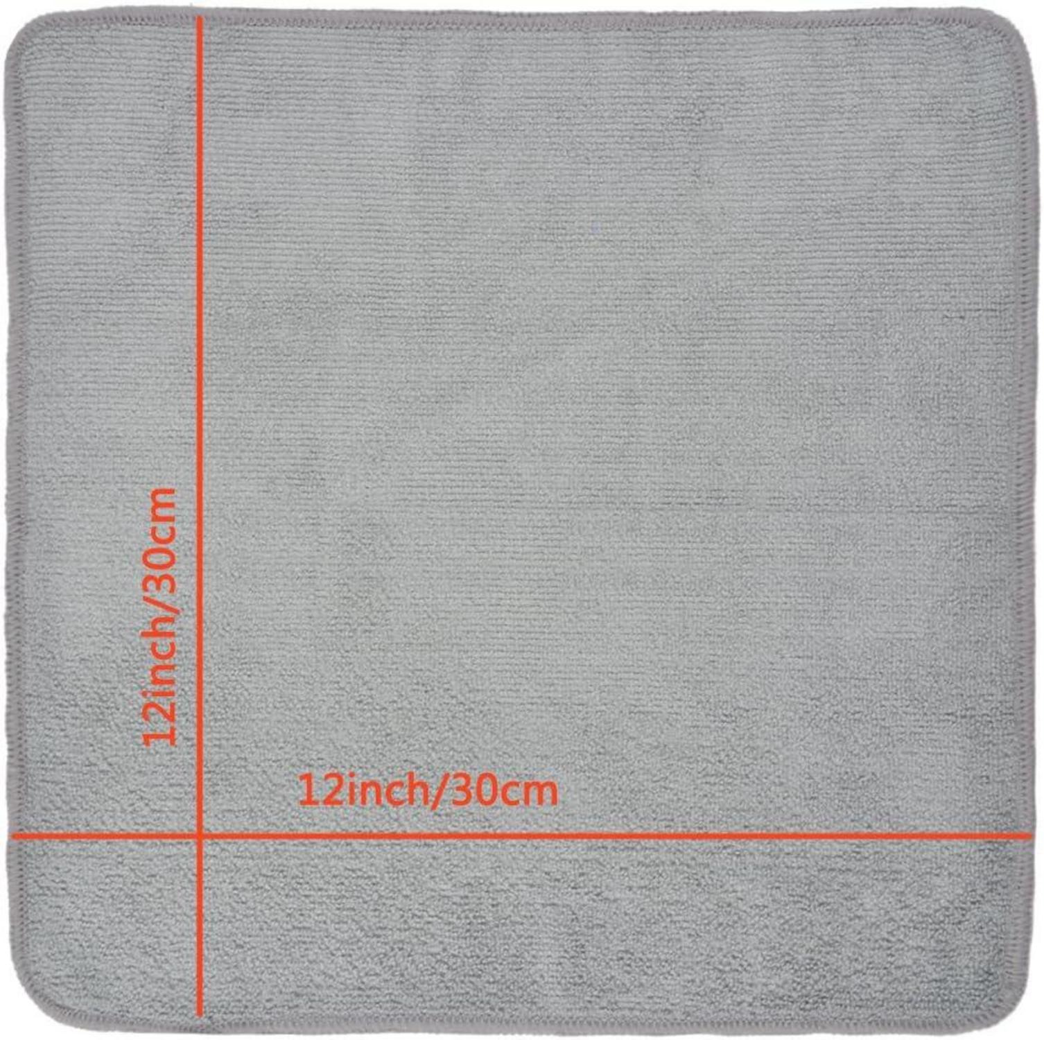 Mikrofasertücher Super saugfähig Geschirrtücher Mehrzweck 30x30cm Grau