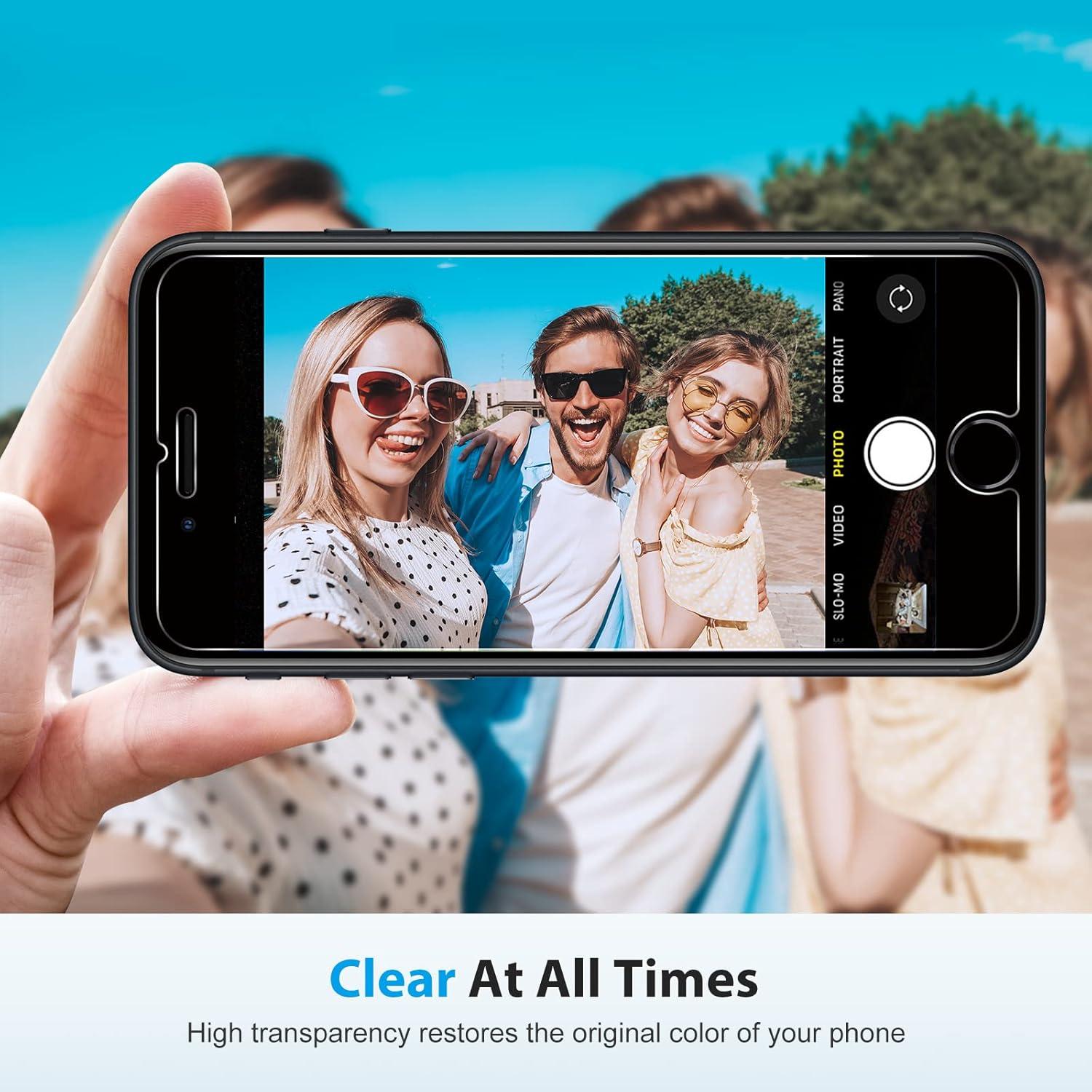 3x Schutzfolie für iPhone 7 8, 9H Härte, Anti-Kratzen, Anti-Öl