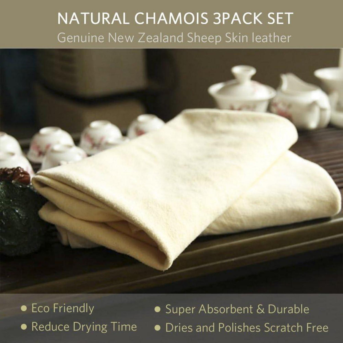 Natürliches Autopolierleder aus Hirschleder – Supersaugfähig