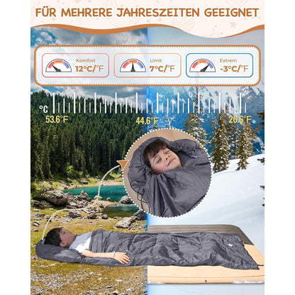 Schlafsack Deckenschlafsack Camping 3-4 Jahreszeiten
