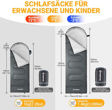 Schlafsack Deckenschlafsack Camping 3-4 Jahreszeiten
