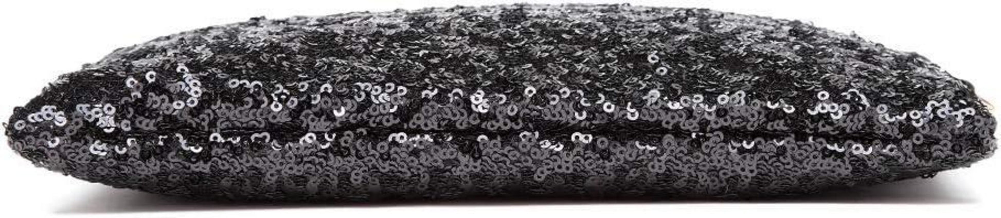 Mini Pailletten Clutch für Damen Schwarz Umhängetasche