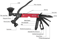 Multitool Beil Survival Gear 14-in-1 - Camping Geschenk