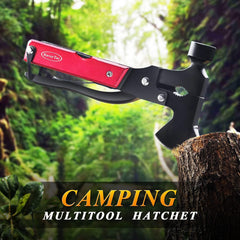 Multitool Beil RoverTac Hatchet Survival Gear 14-in-1 Männer Geschenk Rot