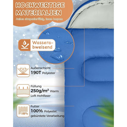 Deckenschlafsack Camping Schlafsack 3-4 Jahreszeiten