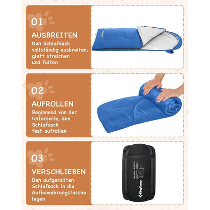 Deckenschlafsack Camping Schlafsack 3-4 Jahreszeiten