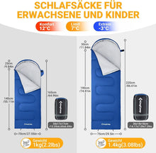 Deckenschlafsack Camping Schlafsack 3-4 Jahreszeiten