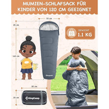 Mumienschlafsack 3-4 Jahreszeiten für Camping Wandern